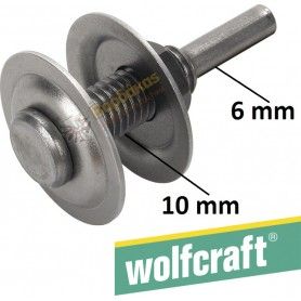 Wolfcraft Στέλεχος Σύσφιξης Δίσκων Στίλβωσης 6mm Wolfcraft - 1