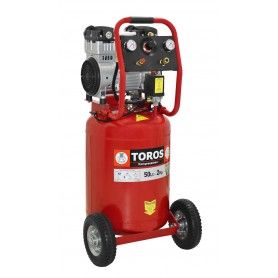 Toros Αεροσυμπιεστης Μονομπλοκ Oil Free Καθετος 50lt 2hp Toros - 1