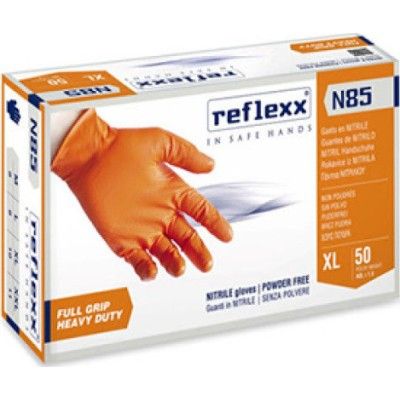 Reflexx N85 Νιτριλιου Χωρις Πουδρα Πορτοκαλι 50τμχ Reflexx - 1