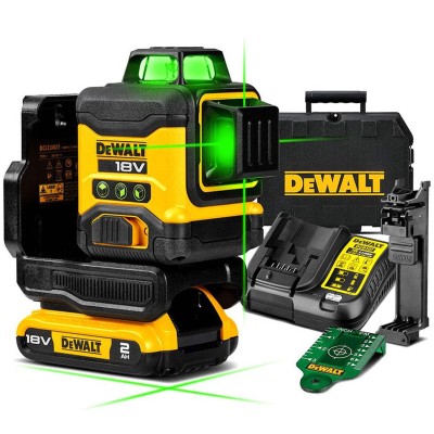 Dewalt DCLE34031D1 Αυτορυθμιζόμενο Γραμμικό Αλφάδι Laser Πράσινης Δέσμης