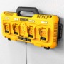 Dewalt DCB104-QW Ταχυφορτιστής 18V Λιθίου Συρταρωτών 4 Θέσεων