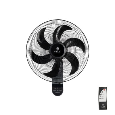 Estia Ανεμιστήρας Επιτοίχιος Bow 45cm 75W Με Τηλεχειριστήριο
