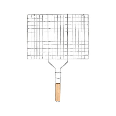 Estia Σχάρα Ψησίματος Barbeque Μεταλλική 49x30cm Με Ξύλινη Λαβή