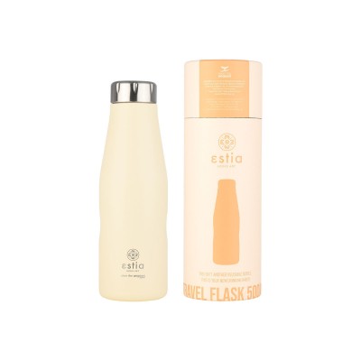 Estia Θερμός Travel Flask Save The Aegean 500ml Lily White 01-23430