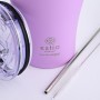 Estia Θερμός Coffee Mug Save The Aegean 350ml Levender Purple 01-12090