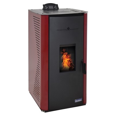 Unimac GT20 Σόμπα Pellet Καλοριφέρ 20kW Κόκκινη