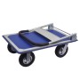 EXPRESS: ΠΛΑΤΦΟΡΜΑ ΜΕΤΑΛΛΙΚΗ HEAVY DUTY 350 KG - 915Χ615 - 4 ΤΡΟΧΟΙ TPR Φ 220 mm  631427