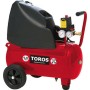 Toros Μονοφασικό Κομπρεσέρ Αέρος με Ισχυ 2hp και Αεροφυλάκιο 24lt 40148