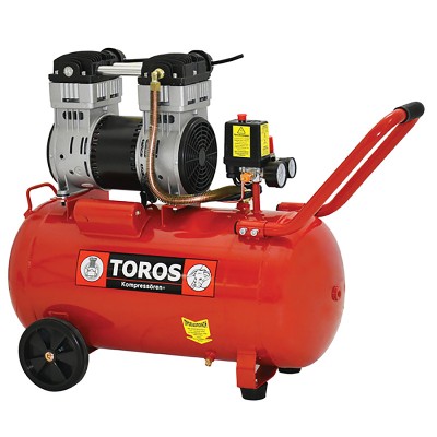 TOROS: ΑΕΡΟΣΥΜΠΙΕΣΤΗΣ OILFREE ΧΑΜΗΛΟΥ ΘΟΡΥΒΟΥ 50LT, 1,55HP 40152