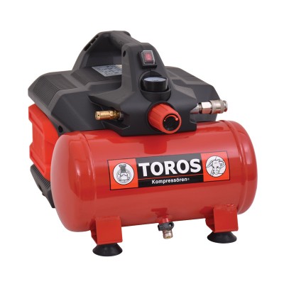 TOROS: ΑΕΡ/ΣΤΗΣ OIL-FREE SILENT 6Lt 1HP 602046