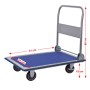 EXPRESS: ΠΛΑΤΦΟΡΜΑ ΜΕΤΑΛΛΙΚΗ 300 KG – 915Χ615 – 4 ΤΡΟΧΟΙ TPR Φ 125 mm 631426