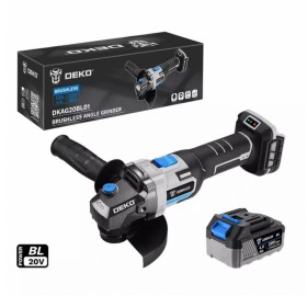 Γωνιακός Τροχός Mπαταρίας 20V Φ125 4Ah DEKO DKAG20BL01-S2
