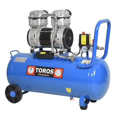ΤOROS: ΑΕΡΟΣΥΜΠΙΕΣΤΗΣ OILFREE ΧΑΜΗΛΟΥ ΘΟΡΥΒΟΥ (SILENT) 50LT/2,0HP