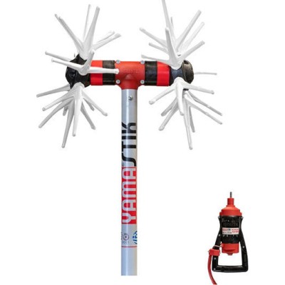 Yamastik Νιφάδα X12 Ελαιοραβδιστικό Μπαταρίας 400W Τύπου Αχινός με Σταθερό Κοντάρι 2.2m και Βάρος 3.2kg