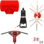 Yamastik Νιφάδα X14 Ελαιοραβδιστικό Γεννήτριας / Μπαταρίας 12V 400W Τύπου Αχινός με Σταθερό Κοντάρι 2.2m και Βάρος 3.2kg