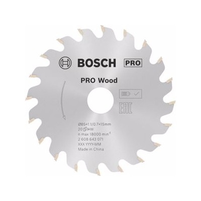 Bosch Πριονόδισκος Optiline Wood 85X15