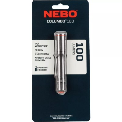 NEBO Columbo 100 (Slim Mini) Επαναφορτιζόμενος Φακός Τσέπης LED 100lm IP67