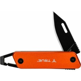 True Utility Modern KeyChain Knife Πτυσσόμενο Μαχαίρι Μπρελόκ Πορτοκαλί (TU7061)