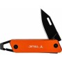 True Utility Modern KeyChain Knife Πτυσσόμενο Μαχαίρι Μπρελόκ Πορτοκαλί (TU7061)