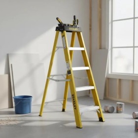 Stanley Σκάλα Fiberglass 4 Σκαλιών 144cm -SXLDFG-004