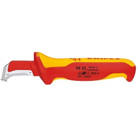 Knipex Μαχαίρι Με Μόνωση Vde 1000V 185Mm(Οδηγό Παπούτσι Κοπής) (9855) Knipex - 1