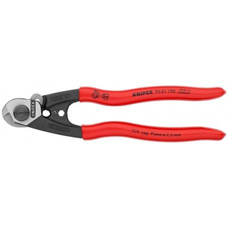 Knipex Κόδτης Συρματόσχοινων Με Μόνωση 190mm (9561190) Knipex - 1