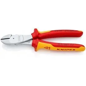 KNIPEX Πλαγιοκόφτης ατσαλοσύρματος με υπομόχλιο 200mm (7406200)