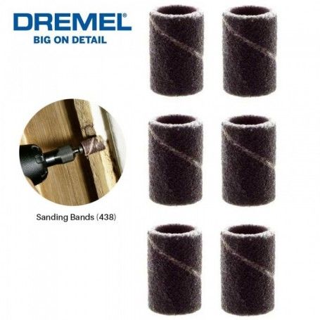 Dremel (438) Ταινία Λείανσης 6,4 Mm, Μέγεθος Κόκκων 120 - 6 Τμχ (2615043832) Dremel - 1