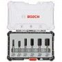 Bosch Σετ Φρέζες 6 Τμχ Για Ρούτερ, Ευθείας Κοπής, Στέλεχος 8mm (2607017466) Bosch - 2