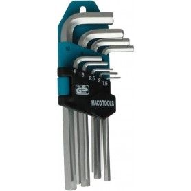 Maco (88150) Κλειδια Allen  Set 9 Τεμ 1.5 Εως 10mm Με Θηκη Maco - 1