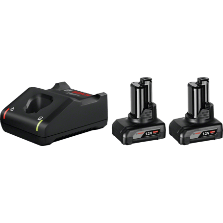 BOSCH Kit - 2 x GBA 12V 6.0Ah + GAL 12V-40 Professional
