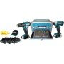 Makita CLX228SAX2 Σετ Κρουστικο Δραπ. HP331D Και Παλμικο Κατσαβιδι TD110D (3 X 12V 2.0Ah) Σε Μεταλικη Θηκη Makita - 1