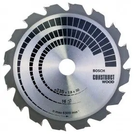 Bosch Πριονόδισκοι Construct Wood 235X30mm - 16Δόντια Bosch - 1