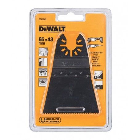 Dewalt DT20705-QZ Λάμα Φαρδιά Πολυεργαλείου Ξύλων Γρήγορης Κοπής 66mm X 43mm Dewalt - 1