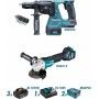 Makita DLX2256TJ1 (DHR243 + DGA513 Μπαταριες 3X5.0Ah + DC18RC Βαλιτσες 2Xmakpac) Makita - 3