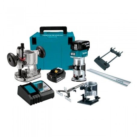Makita DRT50RTJX2 Κουρευτικο Περιθωριων 18V Bl Motor Με 3 Βασεις (2 X 5.0Ah) Makita - 1