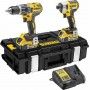 Dewalt DCK266P2-QW Σετ Κρουστικο Δραπανοκατσαβιδο 18V Brushless + Παλμικο Κατσαβιδι 18V Με Δυο Μπαταριες Των 5Ah Dewalt - 1