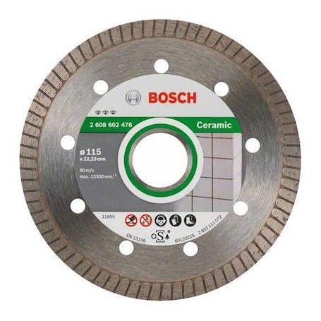 Bosch 2608602478 Διαμαντοδισκος Best For Ceramic Extra Clean Turbo Φ115 Bosch - 1