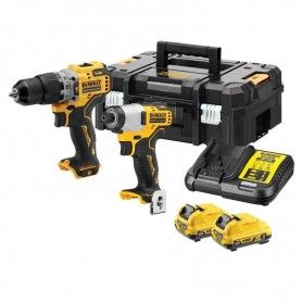 Dewalt Dck2111L2T-Qw Σετ Δραπανοκατσαβιδο Κρουστικο Μπαταριας & Παλμικο Κατσαβιδι 12V 2X3Ah Με Θηκη Tsak Dewalt - 1